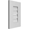 Ekena Millwork Vertical Surface Mount PVC Gable Vent: Functional, w/ 3-1/2"W x 1"P Standard Frame, 12"W x 18"H GVPVE12X1801SF - alternate 4